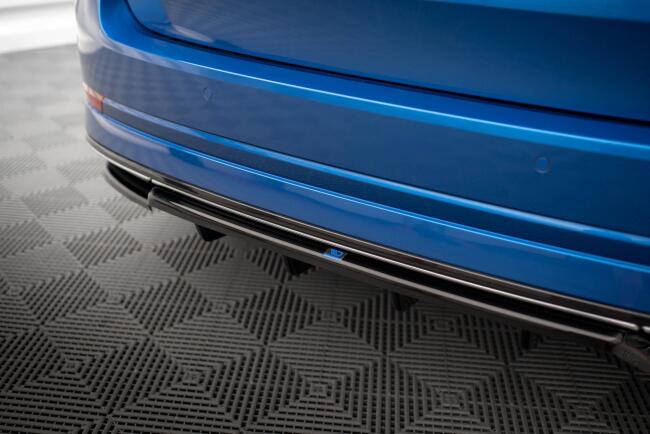 Maxton Design Heckdiffusor DTM Look für Skoda Octavia Sportline Mk4 Hochglanz schwarz