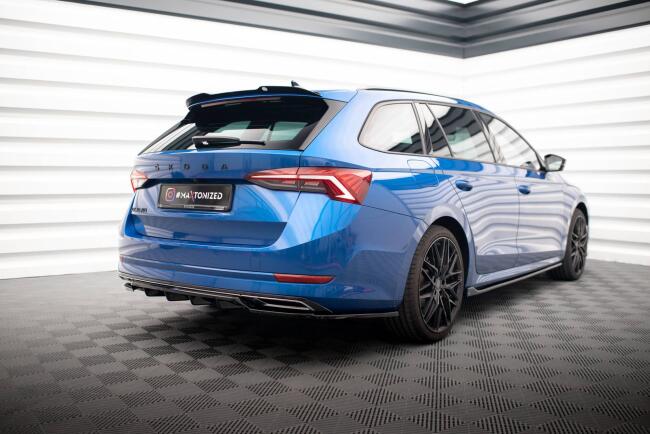Maxton Design Heckdiffusor DTM Look für Skoda Octavia Sportline Mk4 Hochglanz schwarz