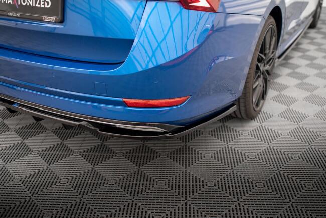 Maxton Design Heckdiffusor DTM Look fürSkoda Octavia Sportline Mk4 Hochglanz schwarz