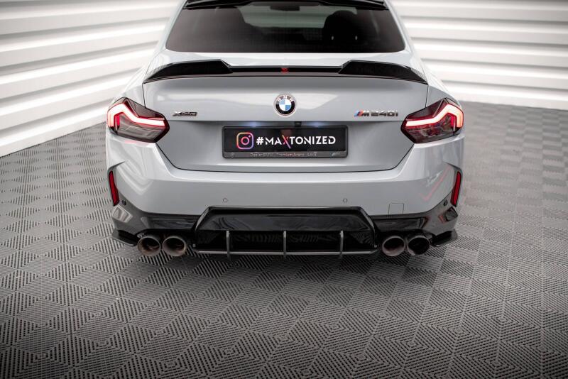 Maxton Design Street Pro Heckdiffusor für BMW 2 Coupe M240i G42 Schwarz