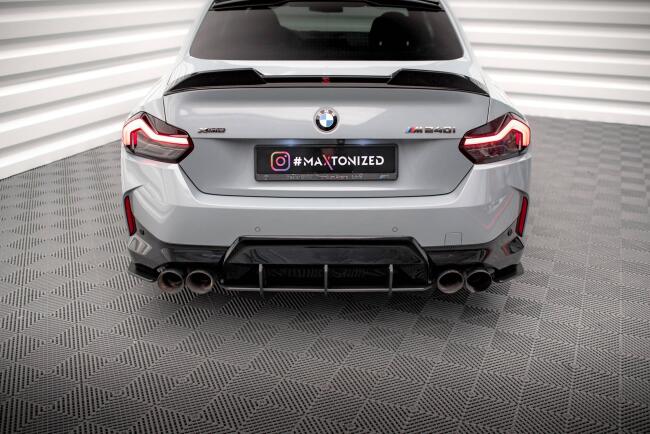 Maxton Design Street Pro Heckdiffusor für BMW 2 Coupe M240i G42 Schwarz