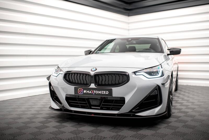 Maxton Design Street Pro Frontlippe für BMW 2 Coupe M-Paket / M240i G42 schwarz matt