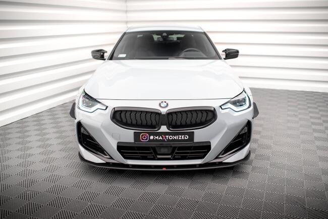 Maxton Design Street Pro Frontlippe für BMW 2 Coupe M-Paket / M240i G42 schwarz matt