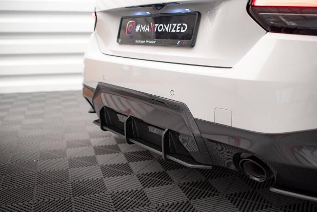 Maxton Design Street Pro Heckdiffusor für BMW 2 Coupe M-Paket G42 Schwarz