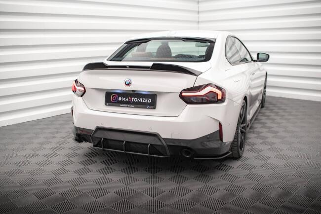 Maxton Design Street Pro Heckdiffusor für BMW 2 Coupe M-Paket G42 Schwarz