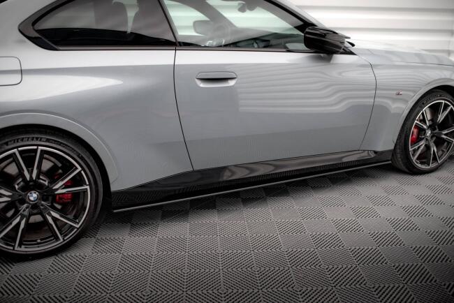 Maxton Design Street Pro Seitenschweller (Paar) für BMW 2 Coupe M-Paket / M240i G42 schwarz matt