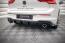 Edelstahl Sportauspuff und Maxton Heckdiffusor V.4 für VW Golf 8 R-Line Endrohre 2x100mm rund