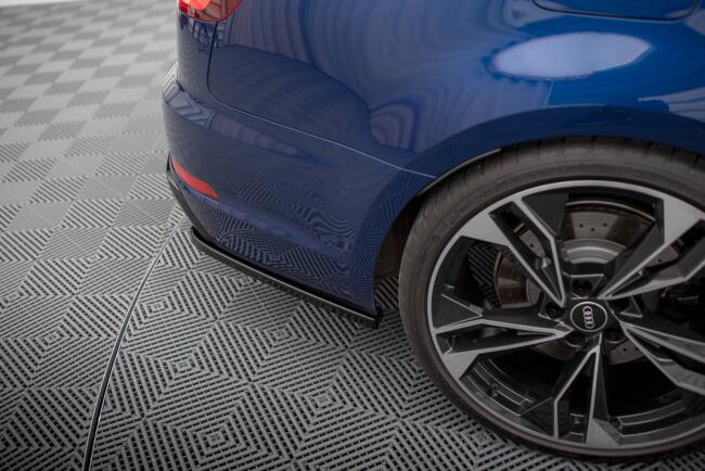 Maxton Design Diffusor Flaps für Audi A4 Competition B9  Hochglanz schwarz