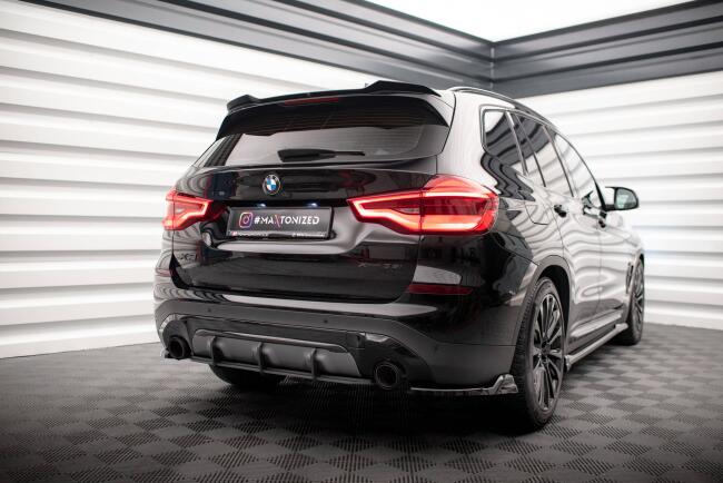 Maxton Design Spoiler Lippe für BMW X3 G01 Hochglanz schwarz