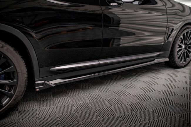 Maxton Design Seitenschweller für BMW X3 G01 Hochglanz schwarz