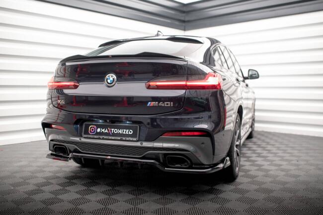 Maxton Design Spoiler Lippe für BMW X4 M-Paket G02 Hochglanz schwarz