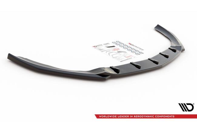Maxton Design Frontlippe V.5 für Mercedes A35 AMG / AMG-Line W177  Hochglanz schwarz