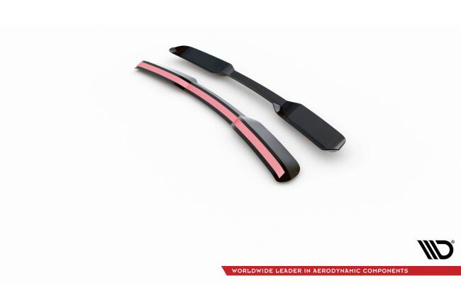 Maxton Design Spoiler Lippe für Toyota Highlander Mk4 Hochglanz schwarz