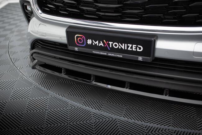 Maxton Design Frontlippe für Toyota Highlander Mk4 Hochglanz schwarz