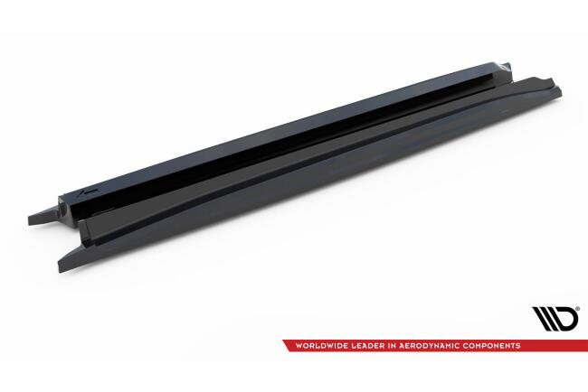Maxton Design Seitenschweller für Toyota Highlander Mk4 Hochglanz schwarz