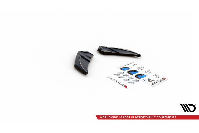 Maxton Design Diffusor Flaps V.3 für Volkswagen Golf R Mk7 Hochglanz schwarz