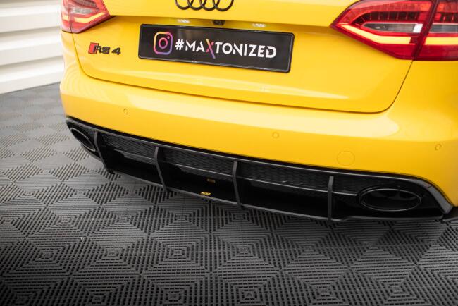 Maxton Design Street Pro Heckdiffusor für Audi RS4 B8 Schwarz