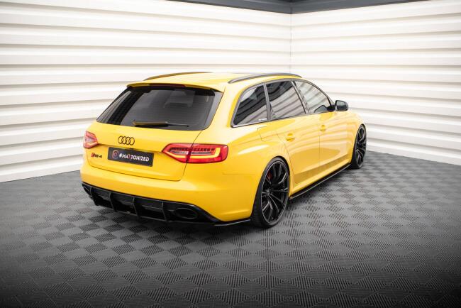Maxton Design Street Pro Diffusor Flaps für Audi RS4 B8 schwarz matt