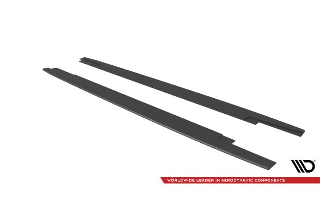 Maxton Design Street Pro Seitenschweller für Audi RS4 B8 schwarz matt