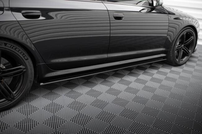 Maxton Design Street Pro Seitenschweller für Audi RS6 Avant C6 schwarz matt