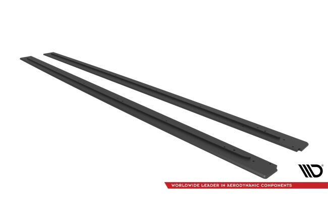 Maxton Design Street Pro Seitenschweller für Audi RS6 Avant C6 schwarz rot