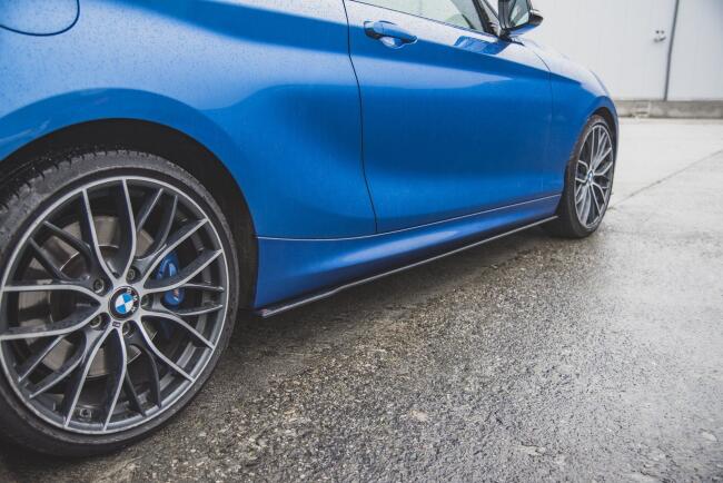 Maxton Design Street Pro Seitenschweller (Paar) für BMW 1er F21 M135i / M140i / M-Paket schwarz matt