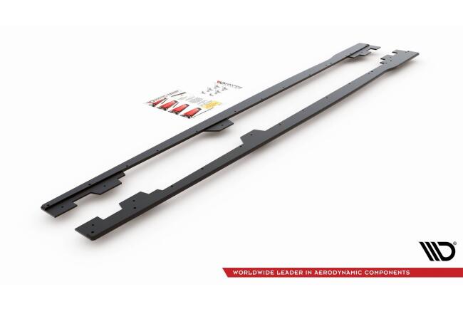 Maxton Design Street Pro Seitenschweller (Paar) für BMW 1er F21 M135i / M140i / M-Paket schwarz matt