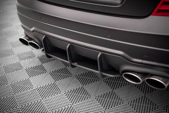 Maxton Design Street Pro Heckdiffusor für Mercedes-Benz C Coupe AMG-Line C204 Schwarz