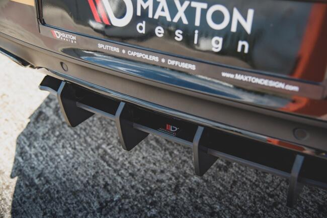 Maxton Design Street Pro Heckdiffusor für Mercedes-AMG C43 Coupe C205 schwarz rot