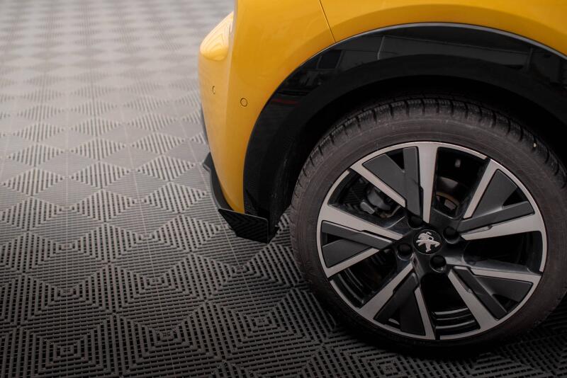 Maxton Design Street Pro Heckdiffusor-Flaps für Peugeot 208 GT Mk2 Hochglanz schwarz