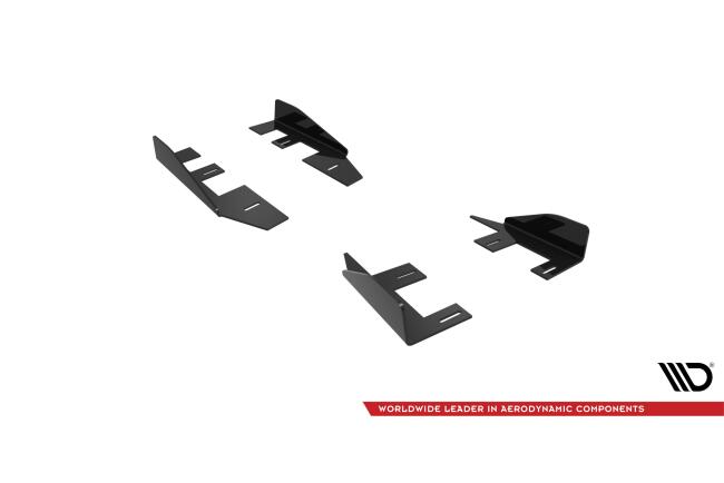 Maxton Design Street Pro Seitenschweller-Flaps für Peugeot 208 GT Mk2 Hochglanz schwarz