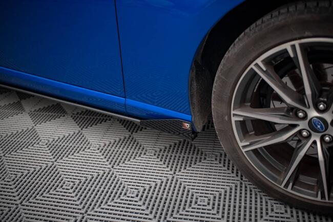 Maxton Design Street Pro Seitenschweller-Flaps für Subaru BRZ Mk1 Facelift Hochglanz schwarz