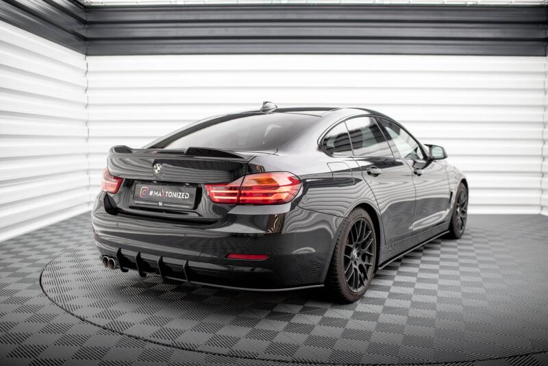 Maxton Design Street Pro Heckdiffusor für BMW 4er Gran Coupe F36 Rot