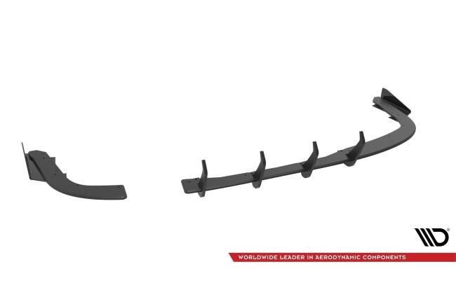 Maxton Design Street Pro Heckdiffusor + Flaps für BMW 4er Gran Coupe F36 Schwarz Rot