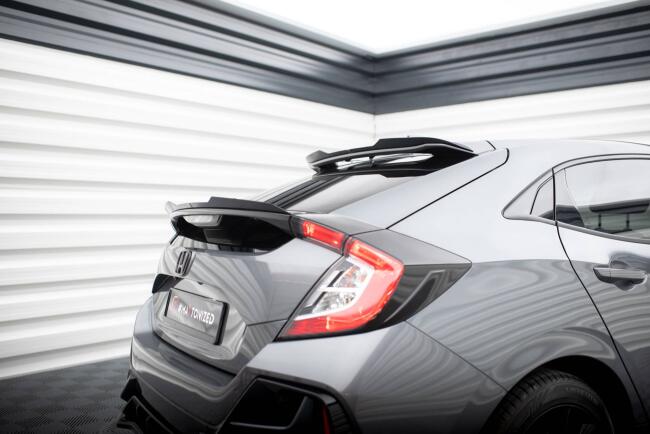 Maxton Design Heckspoiler Lippe oben für Honda Civic Sport Mk 10 Hochglanz schwarz