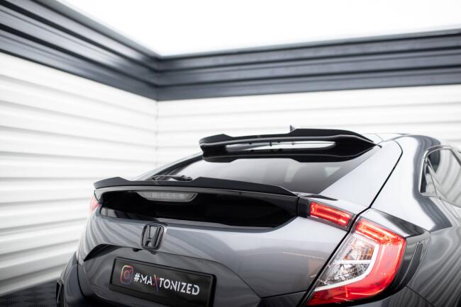 Maxton Design Heckspoiler Lippe (unten) für Honda Civic Sport Mk 10 Hochglanz schwarz