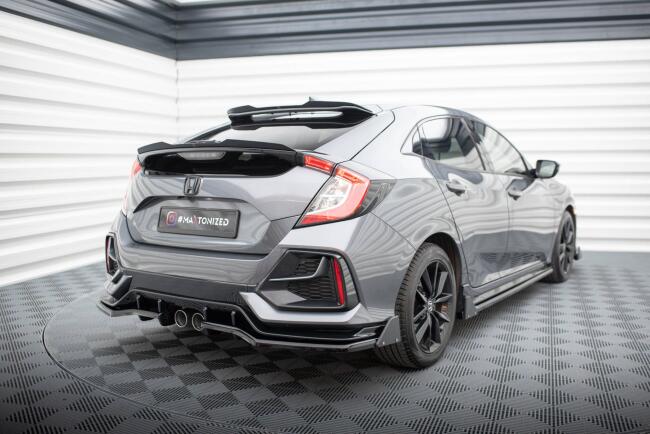 Maxton Design Heckspoiler Lippe (unten) für Honda Civic Sport Mk 10 Hochglanz schwarz
