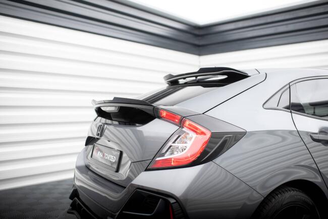 Maxton Design Spoiler Lippe unten für Honda Civic Sport Mk 10 Hochglanz schwarz