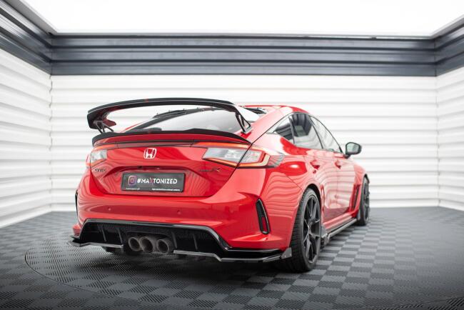 Maxton Design Heckspoiler Lippe (oben) für Honda Civic Type-R Mk 11 Hochglanz schwarz