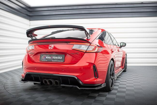 Maxton Design Heckspoiler Lippe (unten) für Honda Civic Type-R Mk 11 Hochglanz schwarz