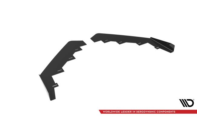 Maxton Design Street Pro Frontlippen-Flaps für Honda Civic Type-R Mk 11 Hochglanz schwarz