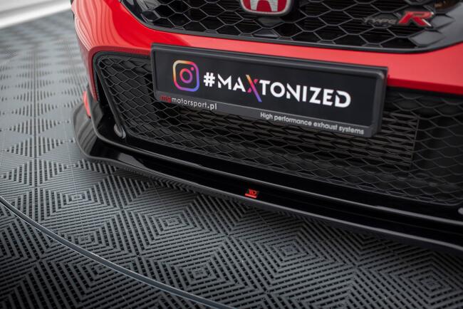 Maxton Design Frontlippe für Honda Civic Type-R Mk 11 Hochglanz schwarz