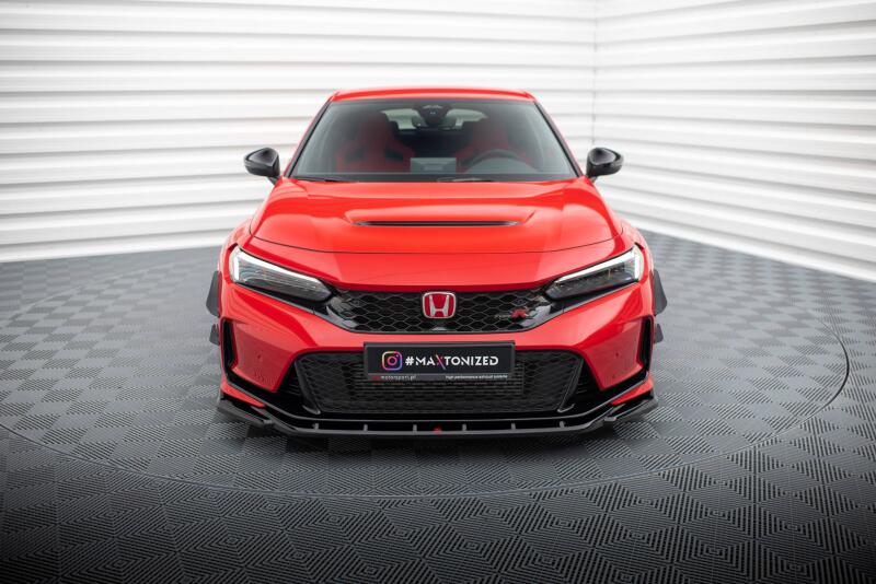 Maxton Design Frontlippe V.3 für Honda Civic Type-R Mk 11 Hochglanz schwarz