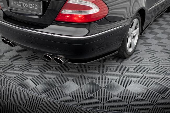 Maxton Design Diffusor Flaps für Mercedes-Benz CLK W209 Hochglanz schwarz