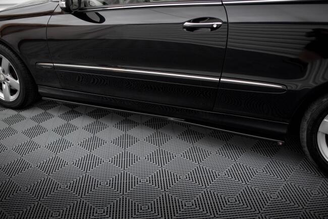 Maxton Design Seitenschweller für Mercedes-Benz CLK W209 Hochglanz schwarz