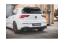 Edelstahl Sportauspuff und Maxton Heckdiffusor V.1 für VW Golf 8 R-Line mit Starrachse Endrohre 2x100mm rund