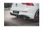 Edelstahl Sportauspuff und Maxton Heckdiffusor V.1 für VW Golf 8 R-Line mit Starrachse Endrohre 2x100mm rund