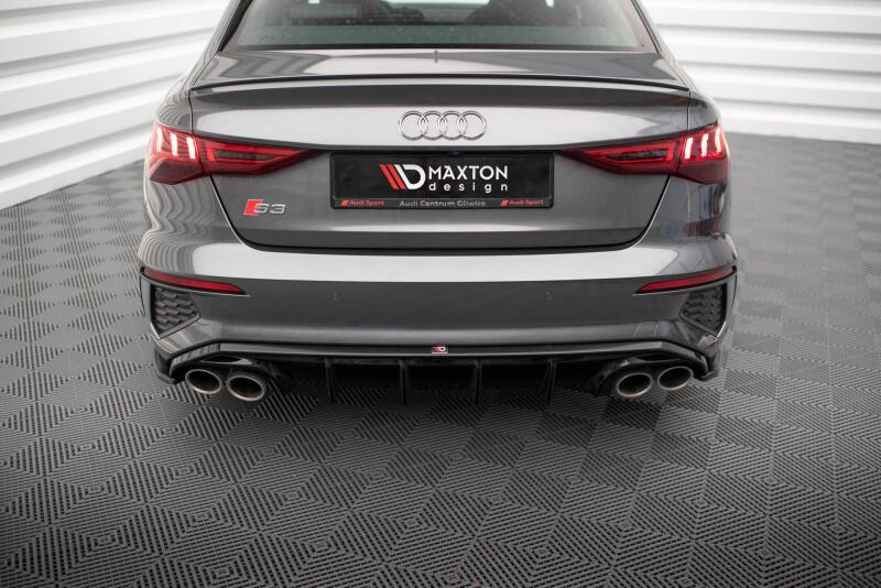 Maxton Design Heckdiffusor V.1 für Audi S3 Limousine 8Y Hochglanz schwarz