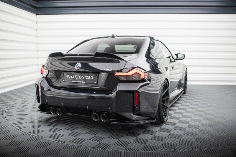 Maxton Design Diffusor Flaps für BMW M2 G87 Hochglanz schwarz