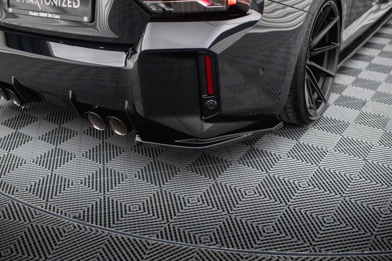 Maxton Design Diffusor Flaps V.1 für BMW M2 G87 Hochglanz schwarz